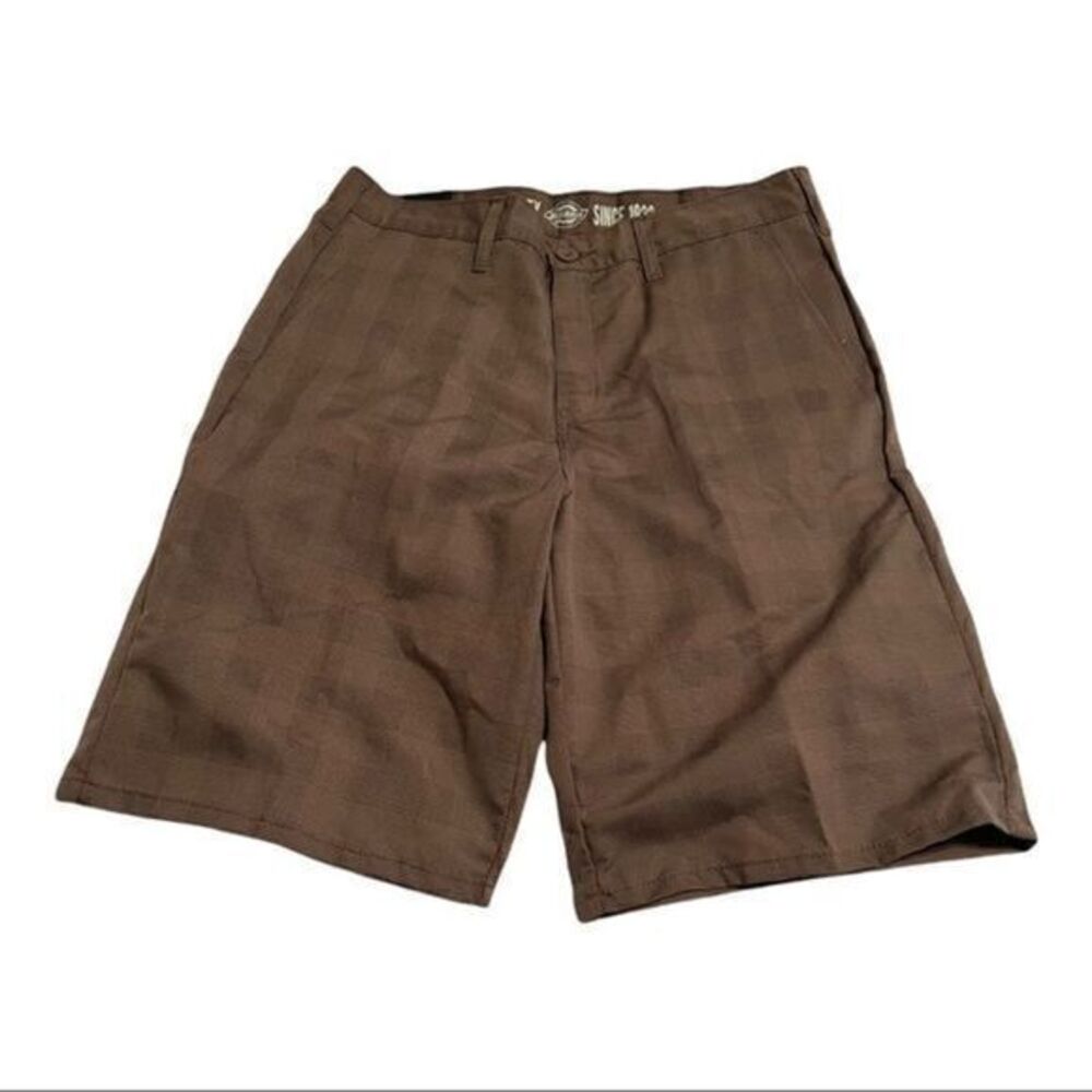 DICKIES Men's 11" Plaid Flat Front Shorts